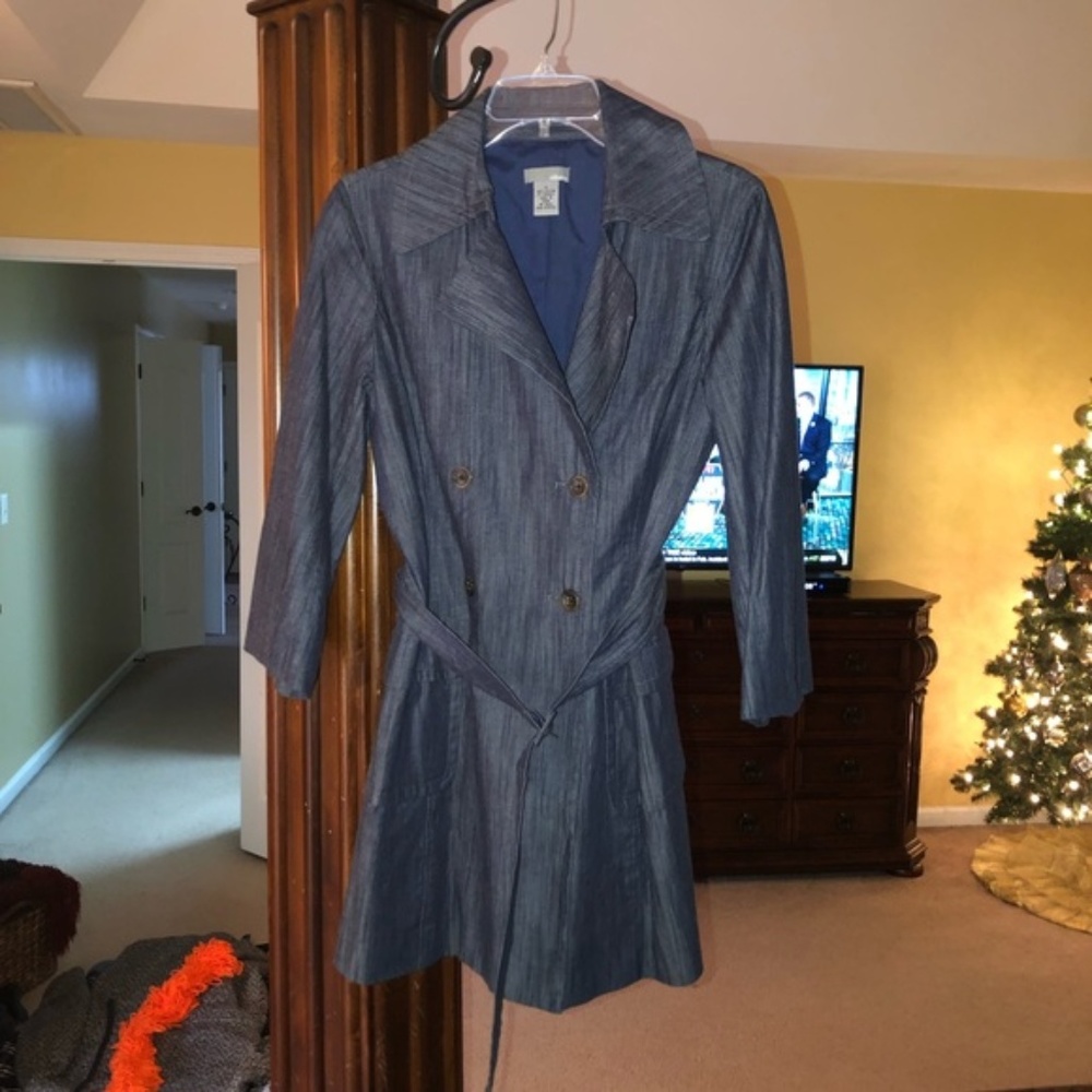 NWOT BRAND NEW Chambray Coat NEVER WORN